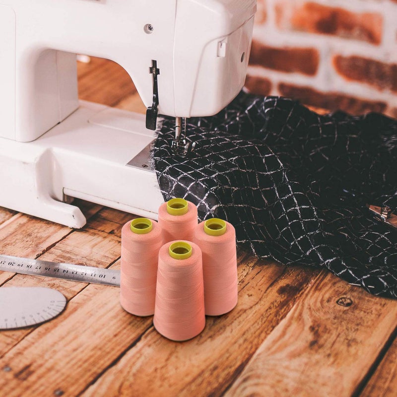 ThreadNanny 4 Large Cones (3000 Yards Each) of Polyester Threads for Sewing Quilting Serger White Color from Threadnanny - Image 4